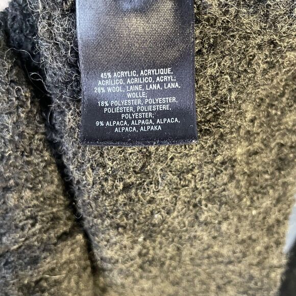 Anthropologie Moth Sweater Women Sz‎ XS Grey Off Shoulder Long Sleeve Wool Blend - Picture 5 of 7